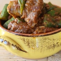 Bhindi Gosht - Meat With Okra