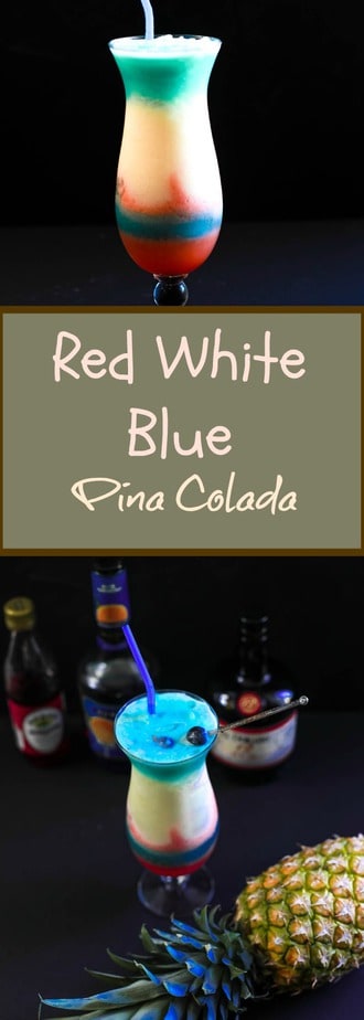 Red White Blue Pina Colada